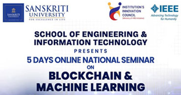 5-Day Online National Seminar on Blockchain & Machine Learning!